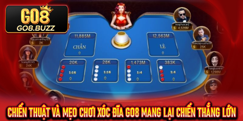 Chiến thuật và mẹo chơi Xóc Đĩa Go8 mang lại chiến thắng lớn