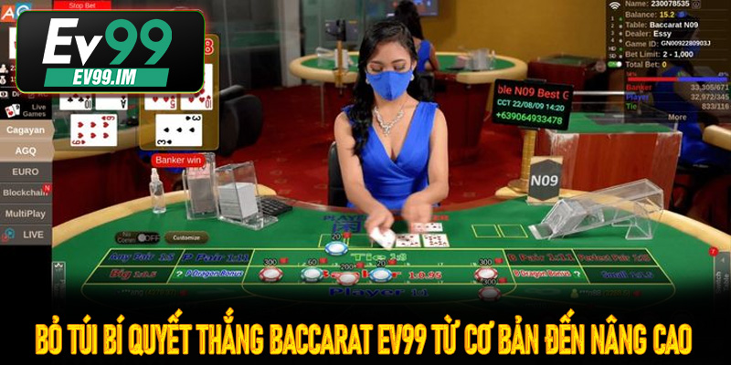 Bỏ túi bí quyết thắng Baccarat Ev99 từ cơ bản đến nâng cao